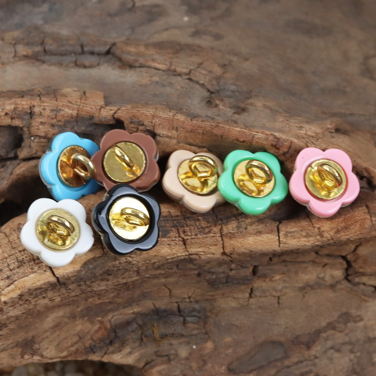 Cute Kids Little Plum Blossom Shank Resin Buttons,20pcs  - Lots of Buttons