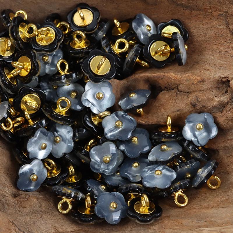 Cute Kids Little Plum Blossom Shank Resin Buttons,20pcs  - Lots of Buttons
