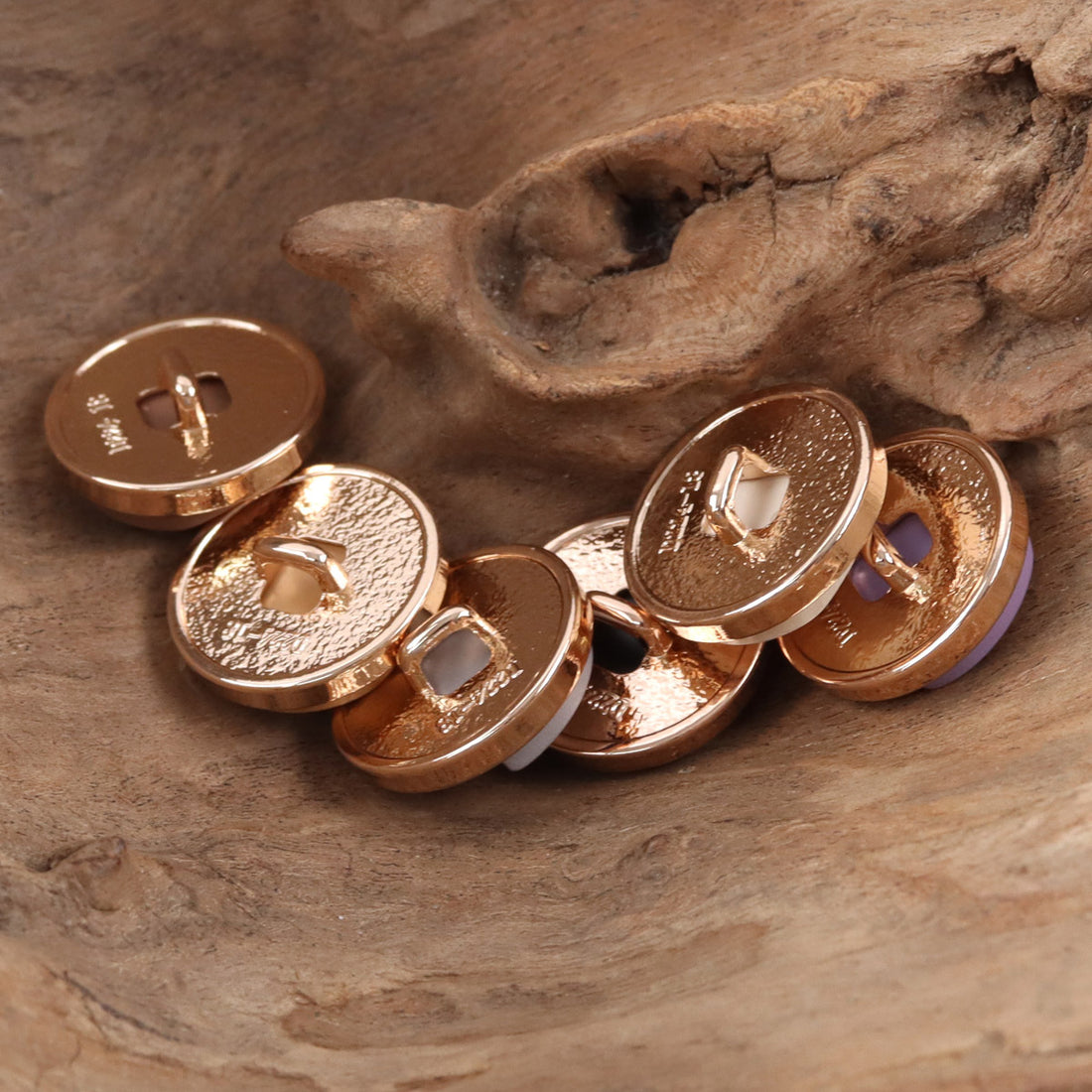 Geometric Resin Surface Metal Buttons for Trendy Suits 10pcs - Lots of Buttons