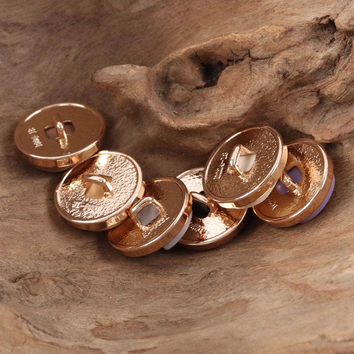 Geometric Resin Surface Metal Buttons for Trendy Suits 10pcs - Lots of Buttons