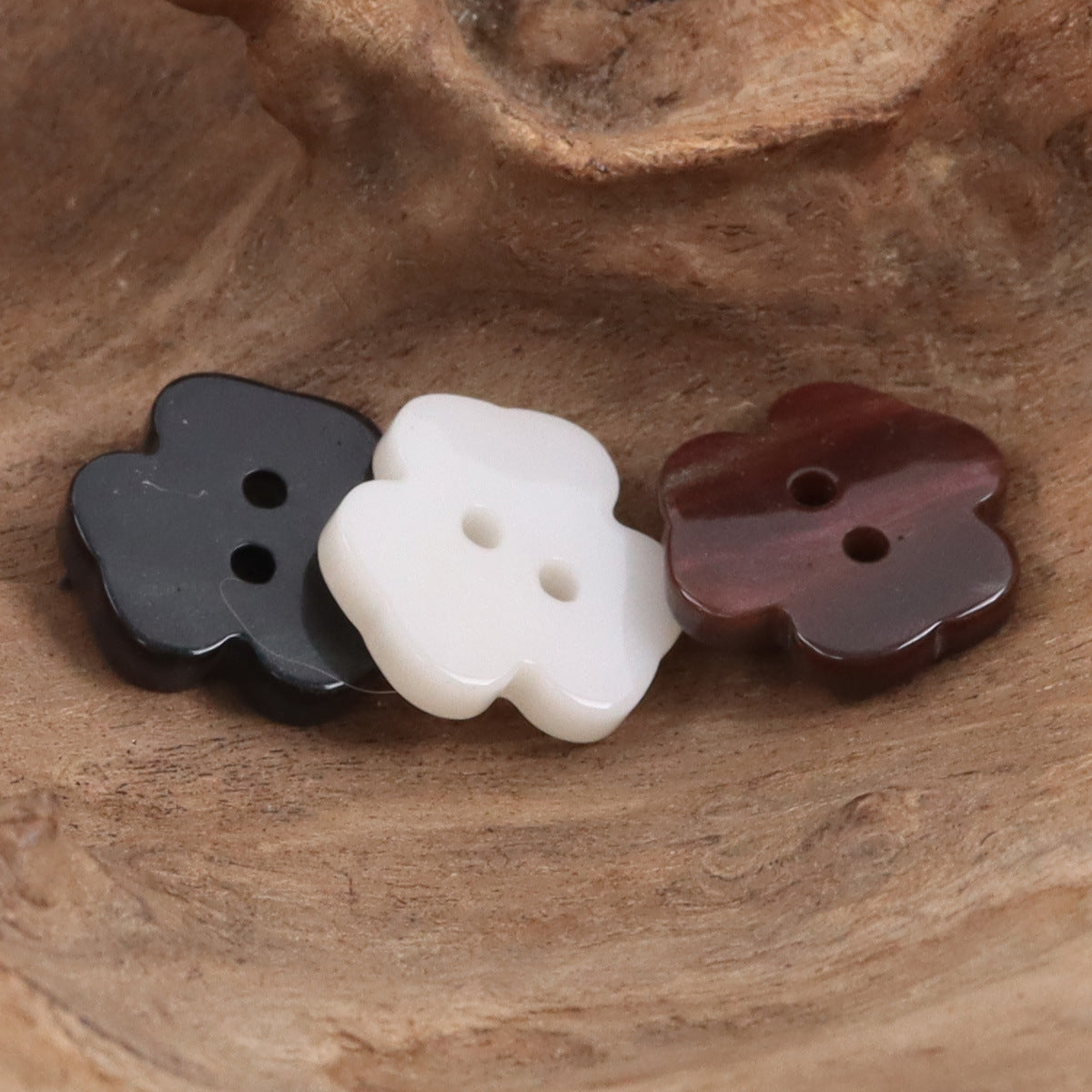 Cute Little Flower Two-Hole Resin Buttons 50 Pack 