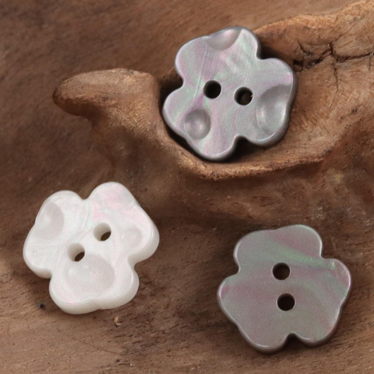 Cute Little Flower Two-Hole Resin Buttons 50 Pack 
