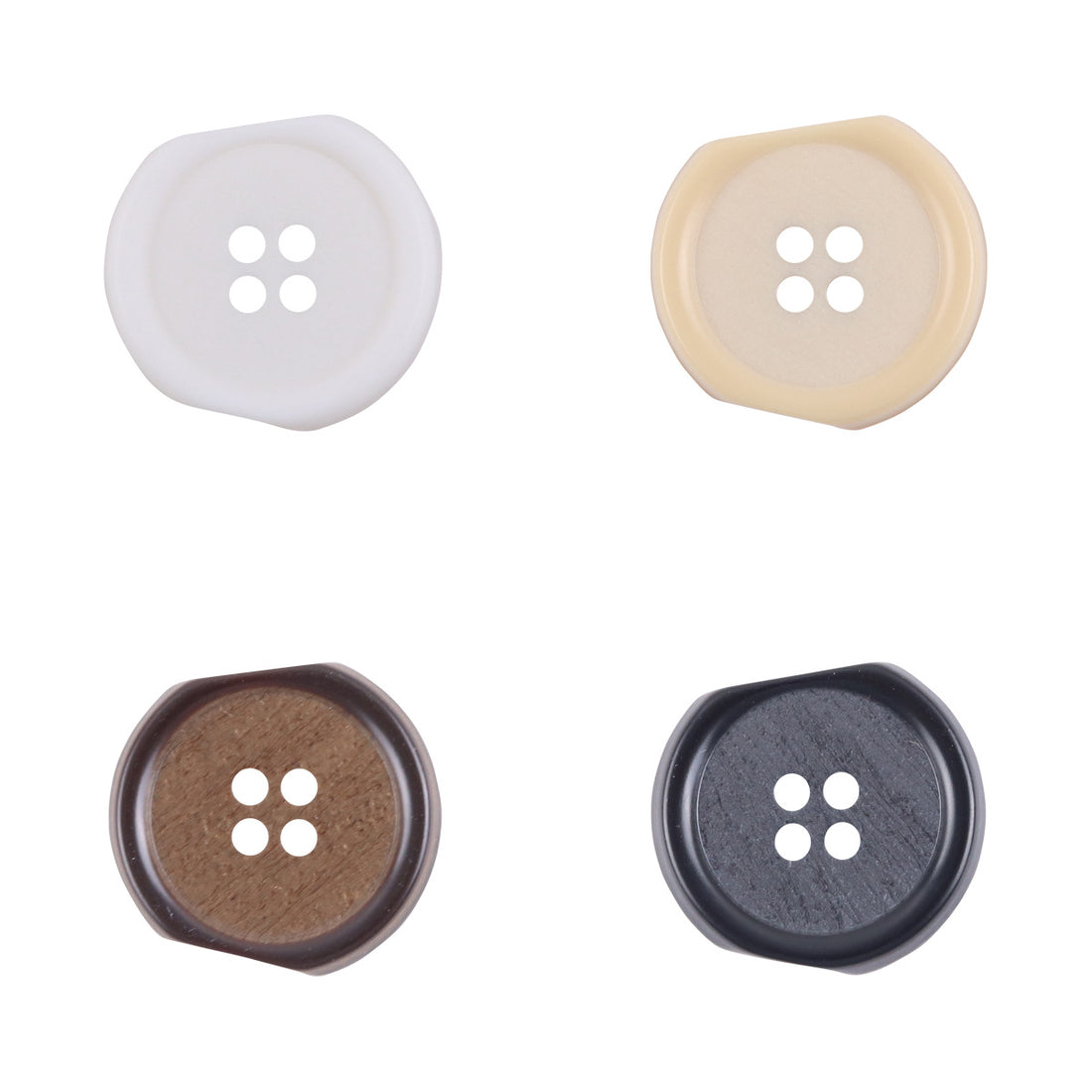 Irregular Four-Hole Resin Buttons for Winter Windbreakers 40pcs - Lots of Buttons