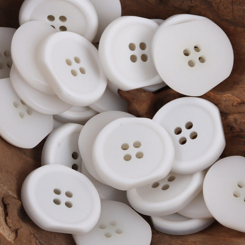 Irregular Four-Hole Resin Buttons for Winter Windbreakers 40pcs - Lots of Buttons