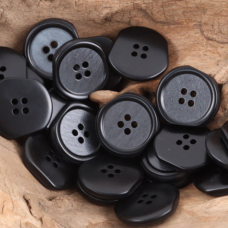 Irregular Four-Hole Resin Buttons for Winter Windbreakers 40pcs - Lots of Buttons