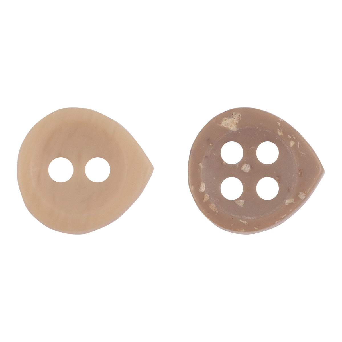 Adorable Light Khaki Kid's Resin Buttons Waterdrop Shape,50pcs - Lots of Buttons