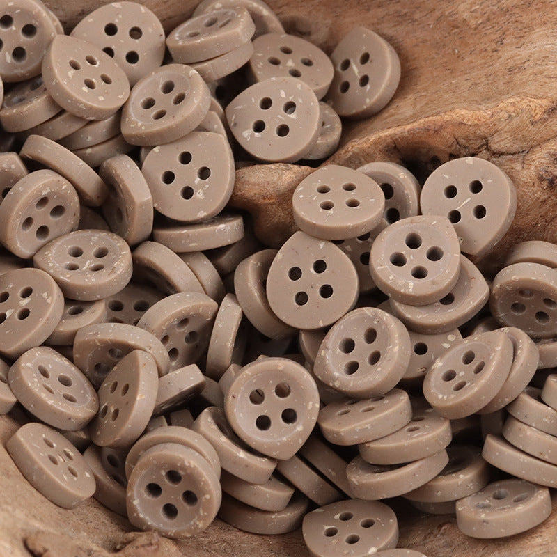 Adorable Light Khaki Kid's Resin Buttons Waterdrop Shape,50pcs - Lots of Buttons