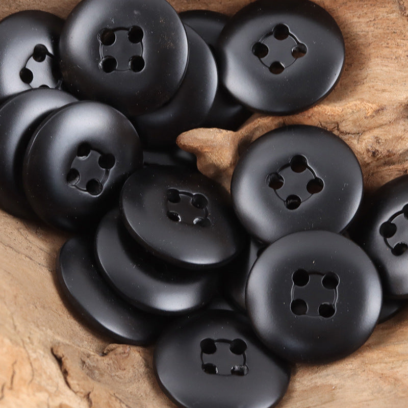 Minimalist Phoenix-Groove Black White Resin Buttons,50pcs 