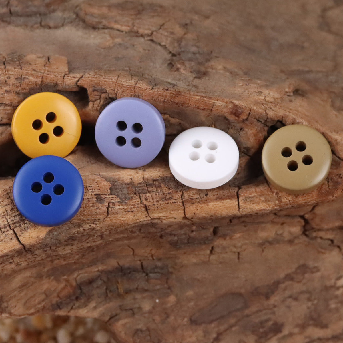 Colorful Semi-Beveled Resin Buttons for Children's Dress Sweater 100 Pack - Lots of Buttons