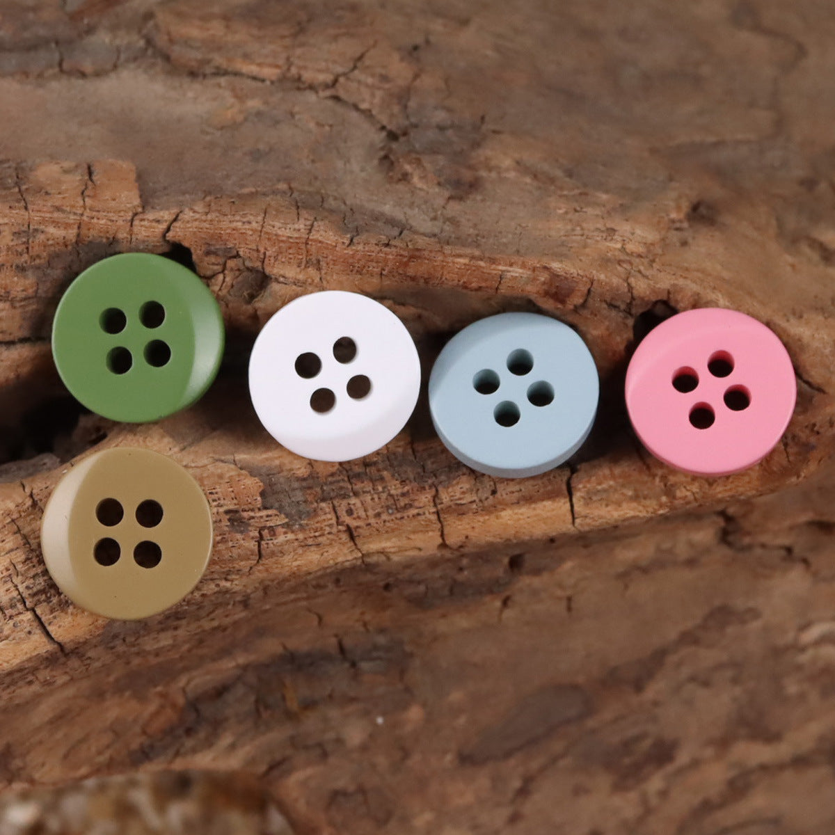 Colorful Semi-Beveled Resin Buttons for Children's Dress Sweater 100 Pack - Lots of Buttons