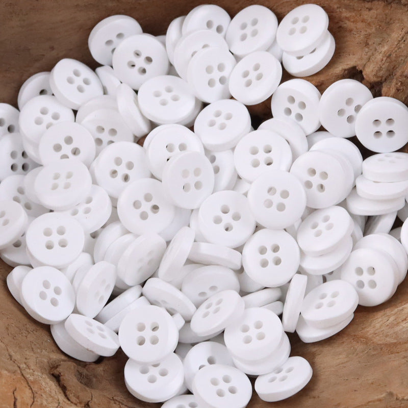 Colorful Semi-Beveled Resin Buttons for Children's Dress Sweater 100 Pack - Lots of Buttons