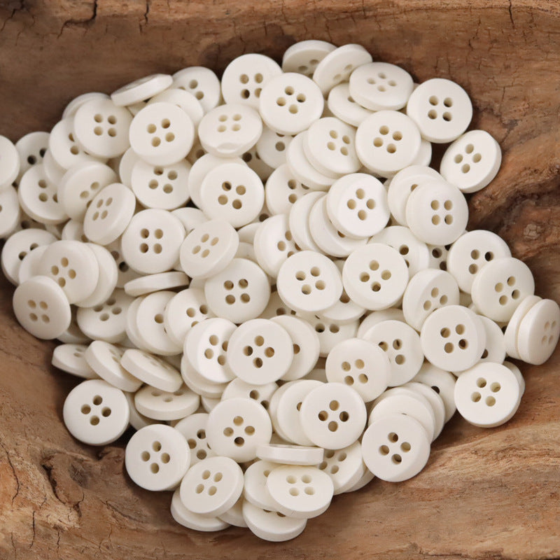Colorful Semi-Beveled Resin Buttons for Children's Dress Sweater 100 Pack - Lots of Buttons