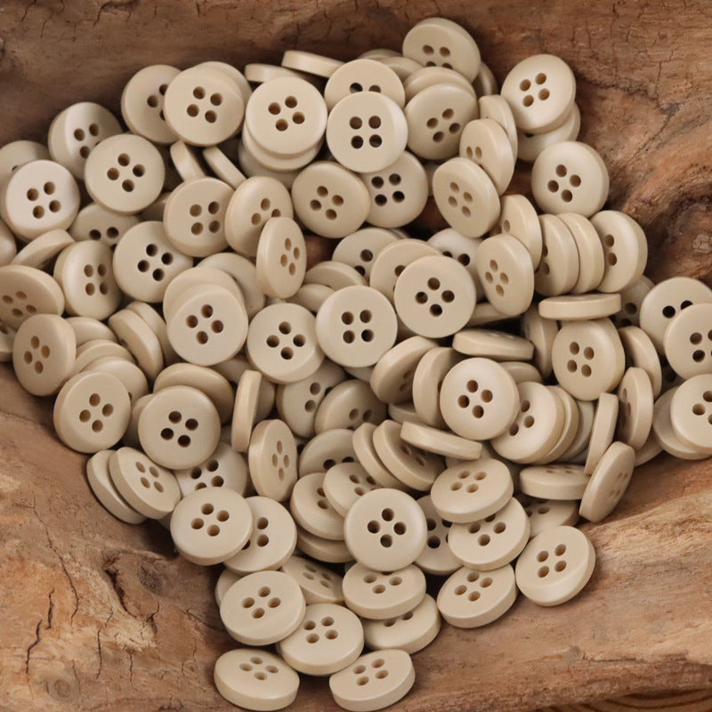 Colorful Semi-Beveled Resin Buttons for Children's Dress Sweater 100 Pack - Lots of Buttons
