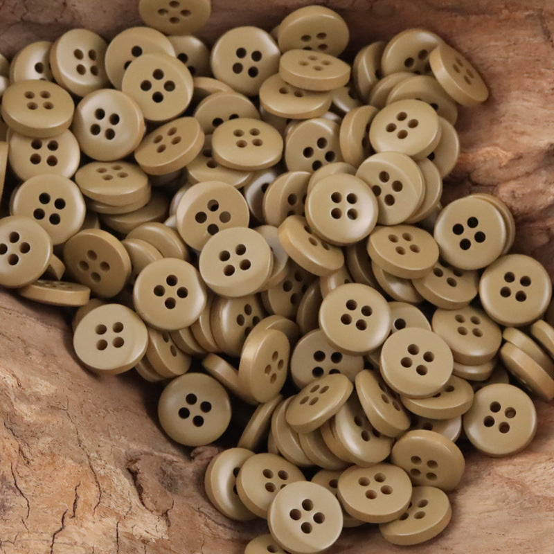 Colorful Semi-Beveled Resin Buttons for Children's Dress Sweater 100 Pack - Lots of Buttons