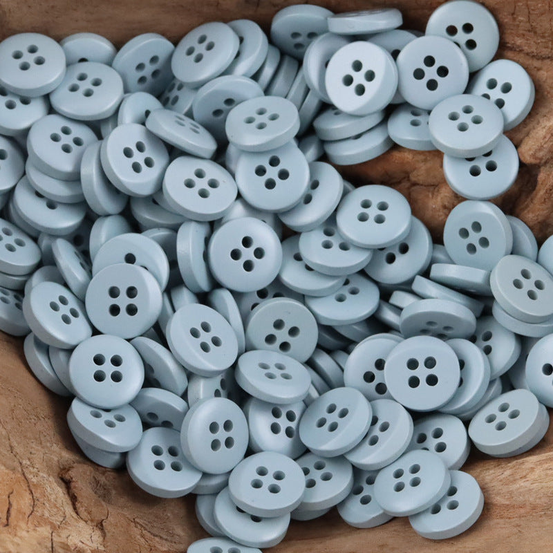 Colorful Semi-Beveled Resin Buttons for Children's Dress Sweater 100 Pack - Lots of Buttons