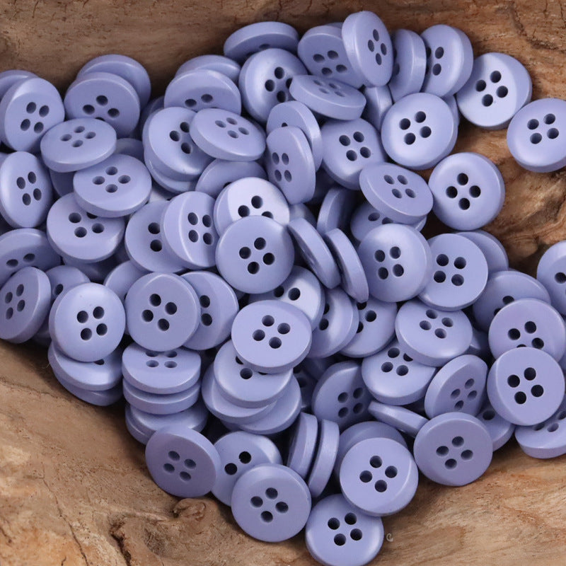 Colorful Semi-Beveled Resin Buttons for Children's Dress Sweater 100 Pack - Lots of Buttons