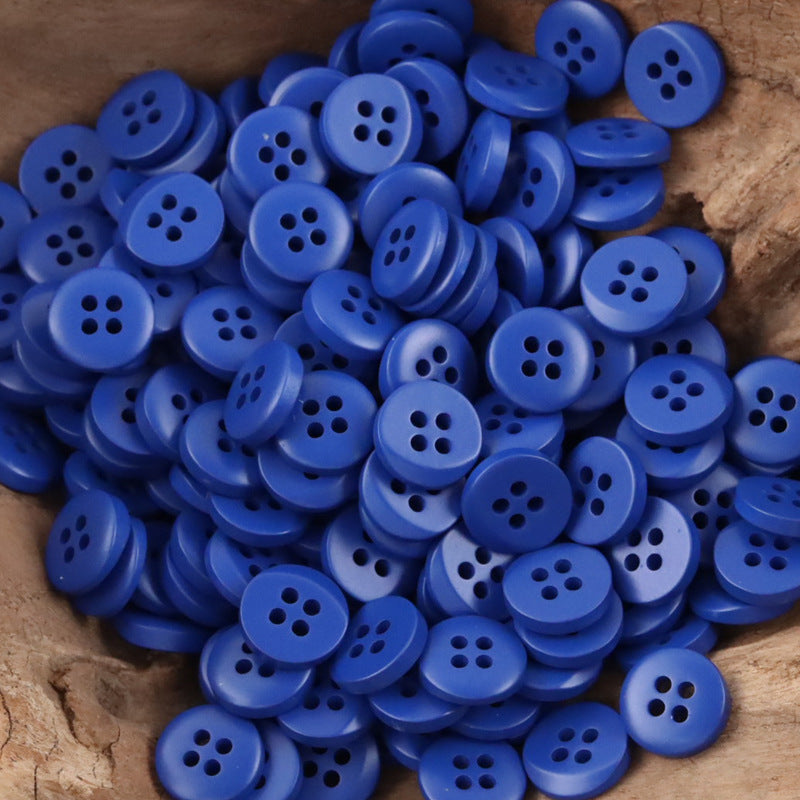 Colorful Semi-Beveled Resin Buttons for Children's Dress Sweater 100 Pack - Lots of Buttons