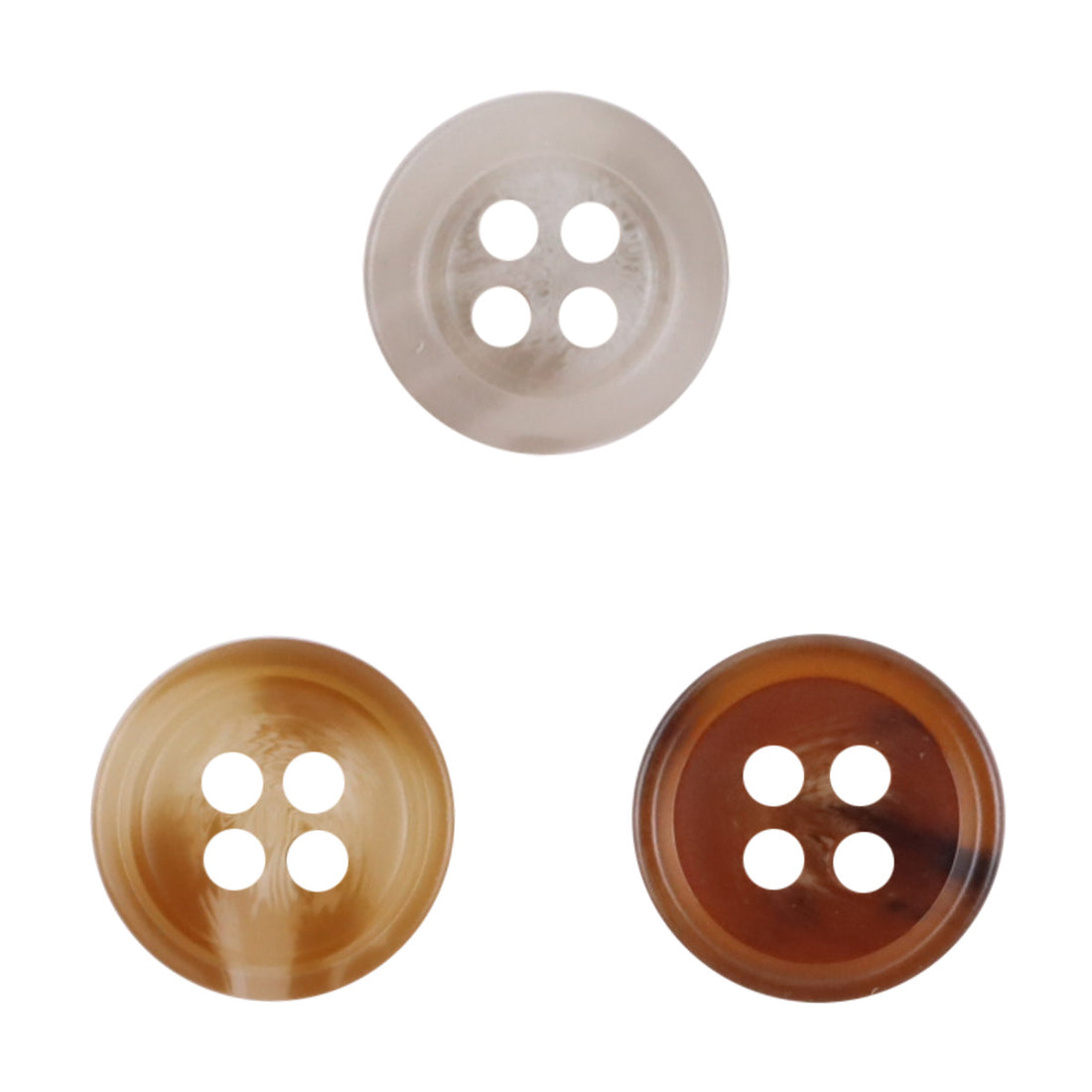 11.5MM Round Four-Hole Resin Buttons Khaki Shirt Sweater,100pcs - Lots of Buttons