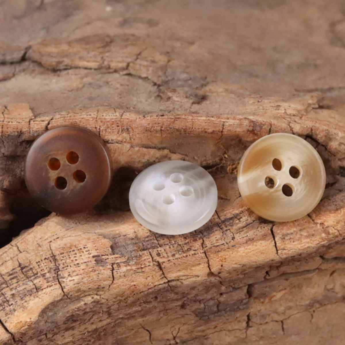 11.5MM Round Four-Hole Resin Buttons Khaki Shirt Sweater,100pcs - Lots of Buttons
