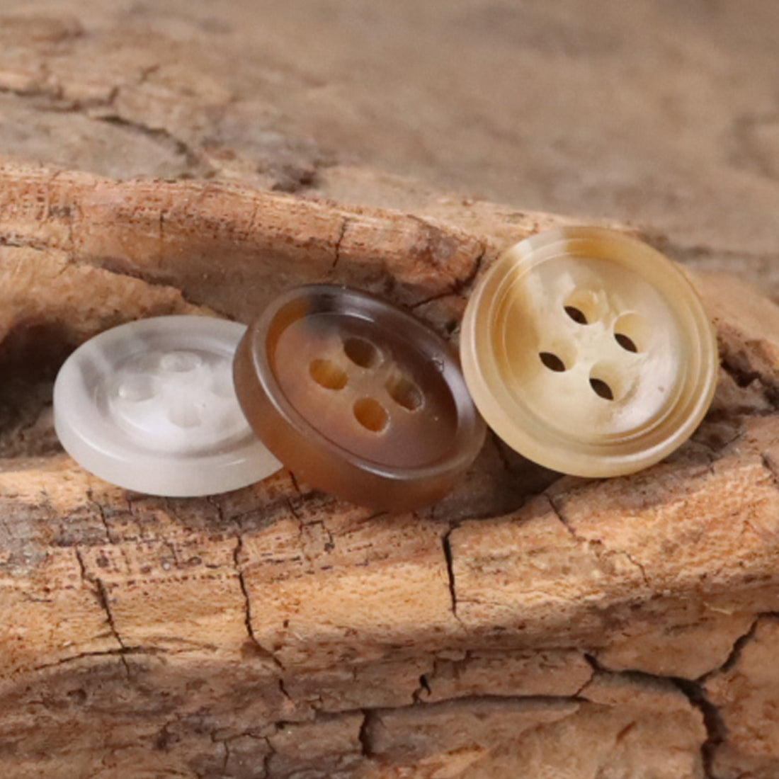 11.5MM Round Four-Hole Resin Buttons Khaki Shirt Sweater,100pcs - Lots of Buttons