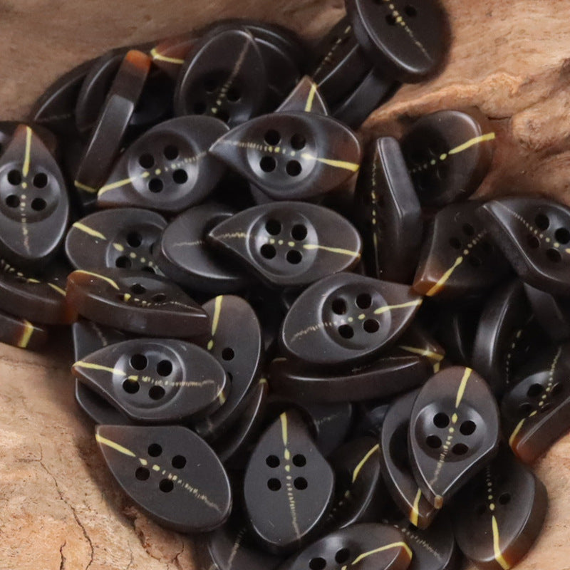 Irregular Drop-Shaped Resin Buttons,20PCS - Lots of Buttons