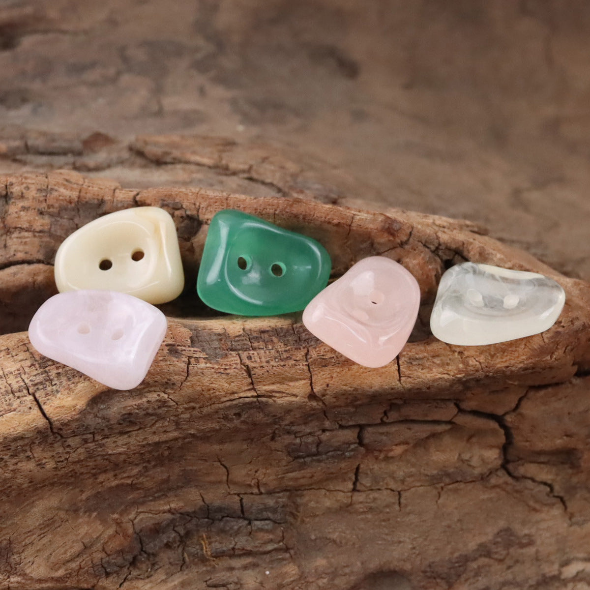 IImitation Jade 2 Hole Resin Buttons for Shirts and Sweaters,10pcs - Lots of Buttons