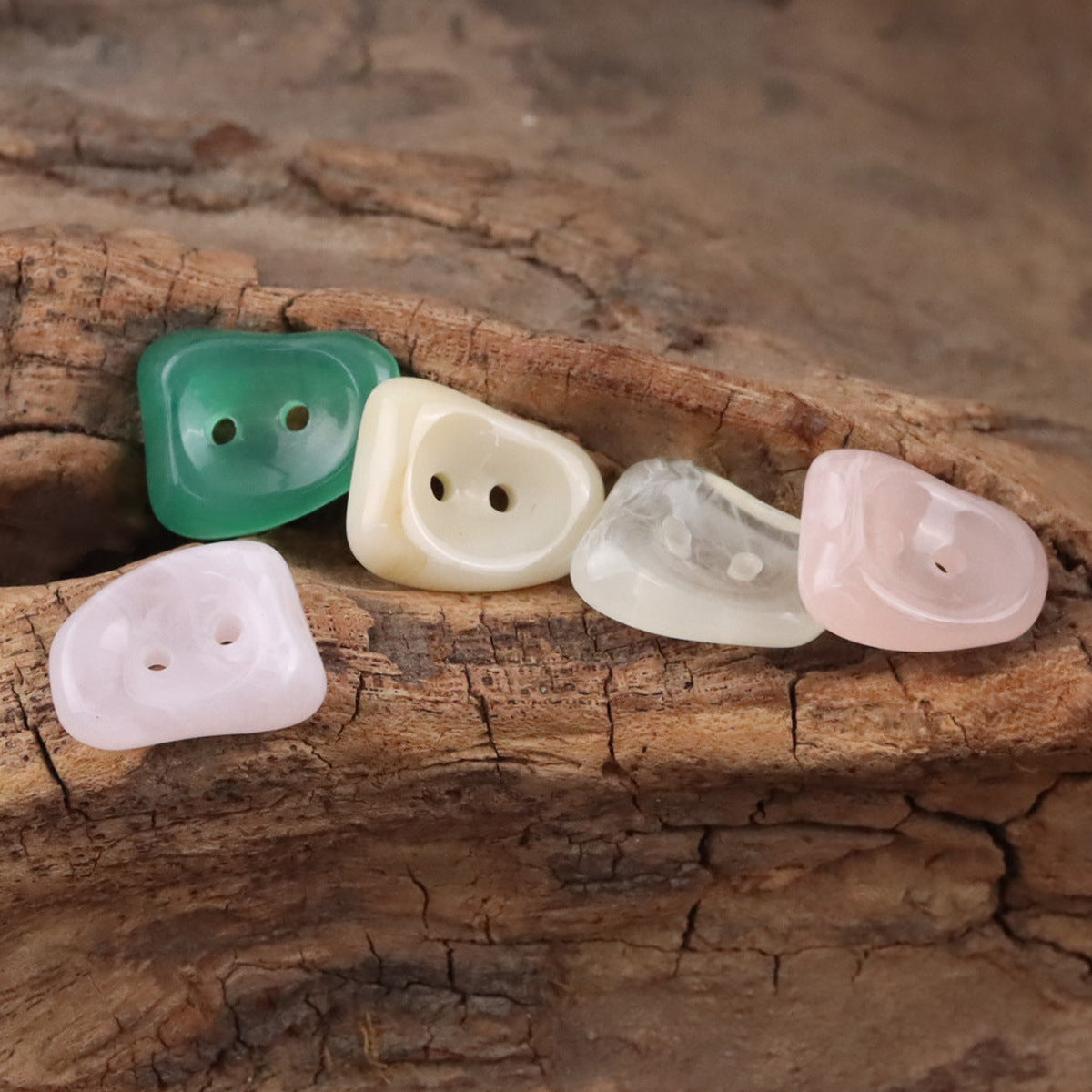 IImitation Jade 2 Hole Resin Buttons for Shirts and Sweaters,10pcs - Lots of Buttons