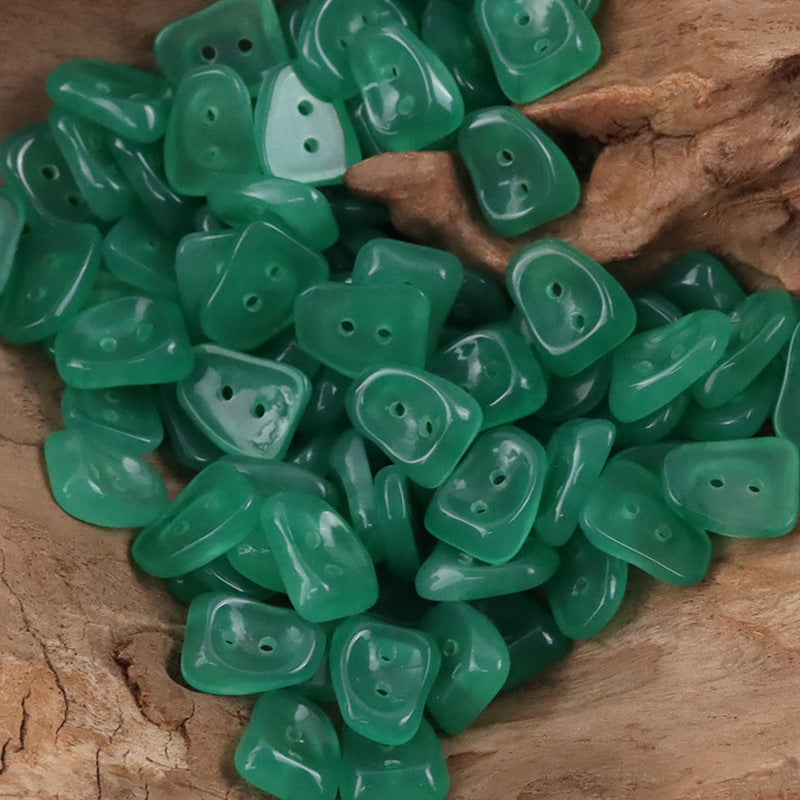 IImitation Jade 2 Hole Resin Buttons for Shirts and Sweaters,10pcs - Lots of Buttons