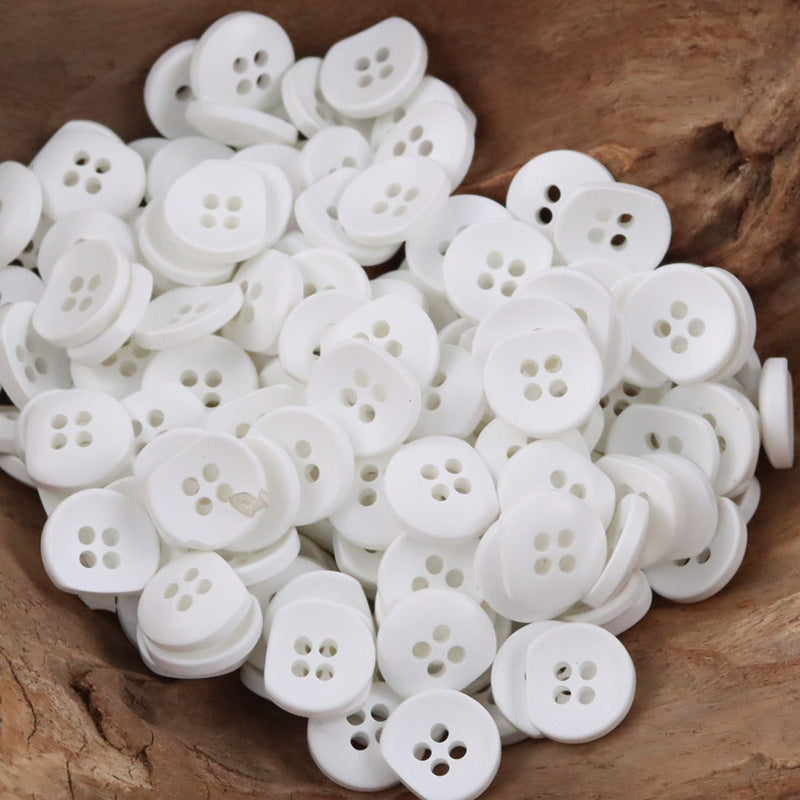 Irregular Semi-Circular Colorful Bulk Resin Buttons for DIY Handicrafts 110 Pack - Lots of Buttons