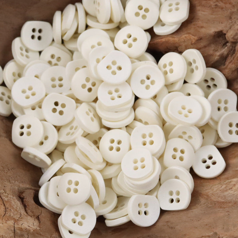 Irregular Semi-Circular Colorful Bulk Resin Buttons for DIY Handicrafts 110 Pack - Lots of Buttons