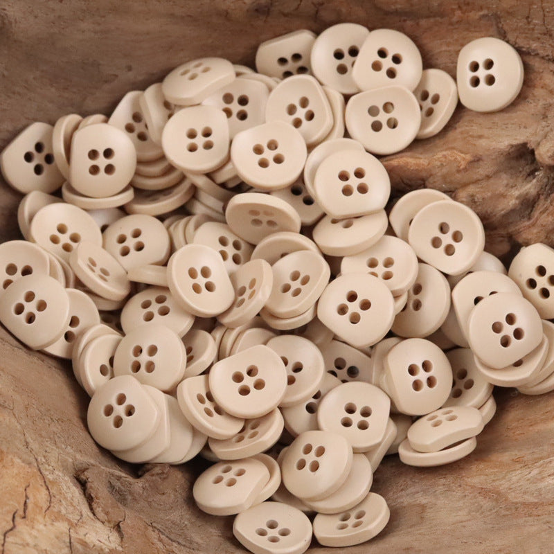 Irregular Semi-Circular Colorful Bulk Resin Buttons for DIY Handicrafts 110 Pack - Lots of Buttons