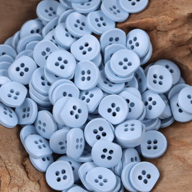 Irregular Semi-Circular Colorful Bulk Resin Buttons for DIY Handicrafts 110 Pack - Lots of Buttons