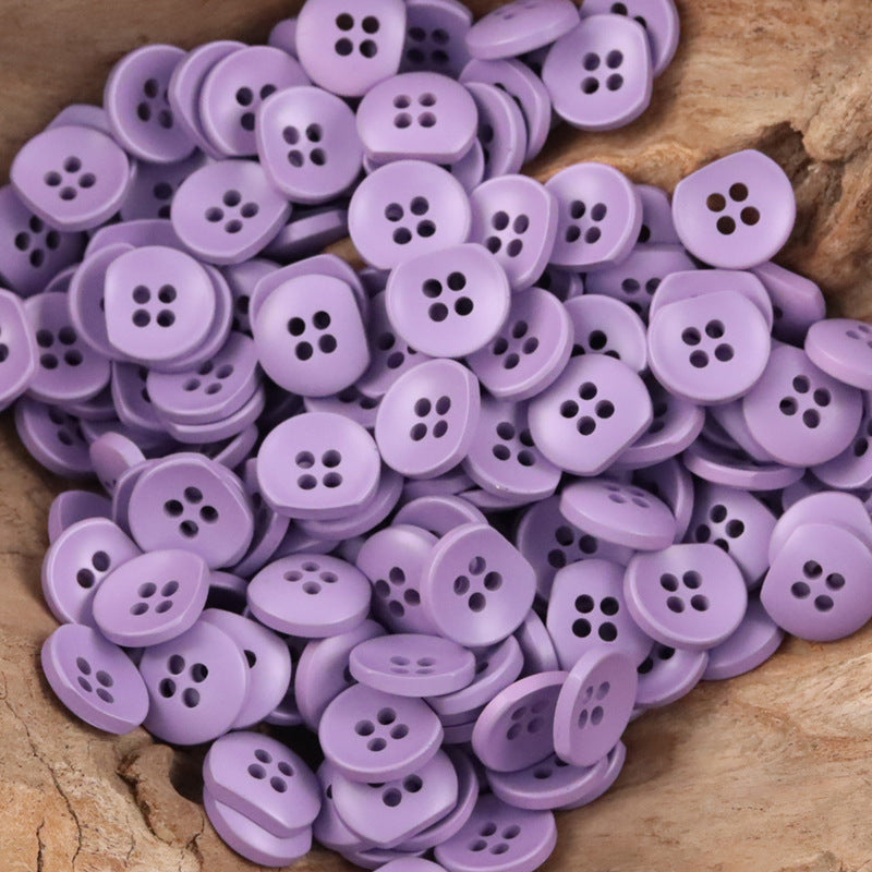 Irregular Semi-Circular Colorful Bulk Resin Buttons for DIY Handicrafts 110 Pack - Lots of Buttons