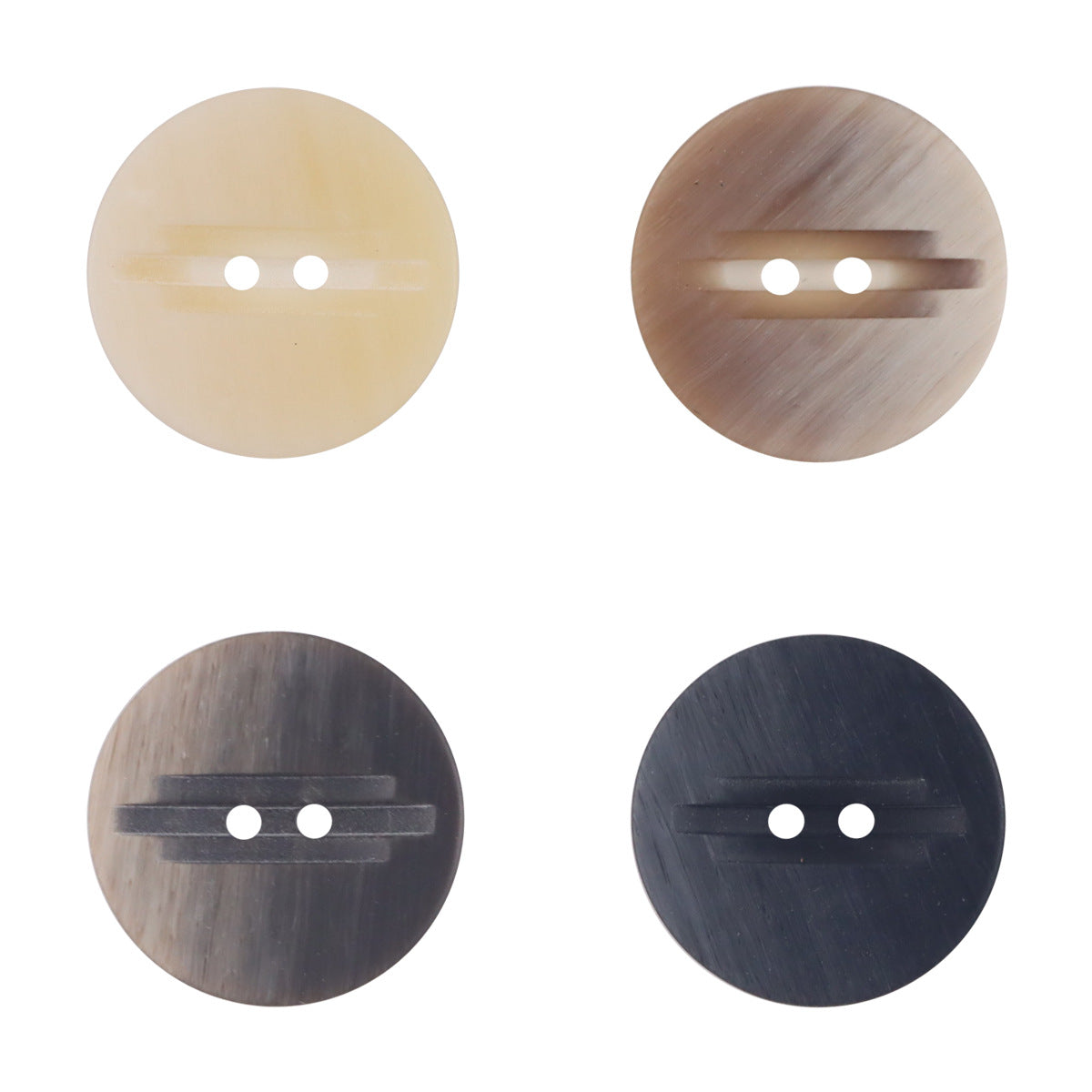 Creative Wood Grain 2-Hole Resin Buttons for Outerwear 20pcs - Lots of Buttons