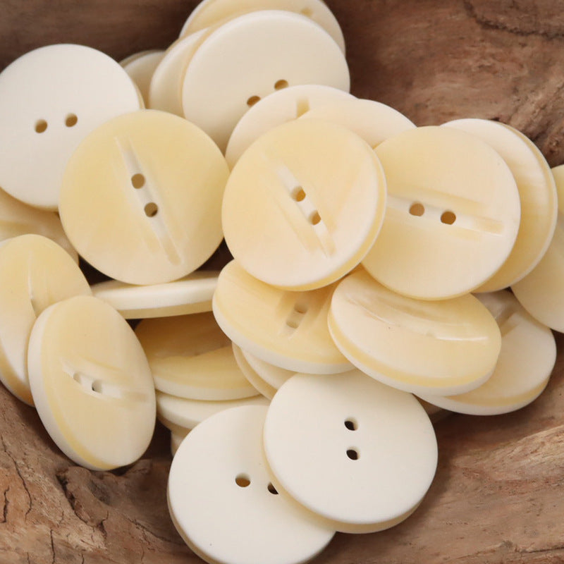 Creative Wood Grain 2-Hole Resin Buttons for Outerwear 20pcs - Lots of Buttons