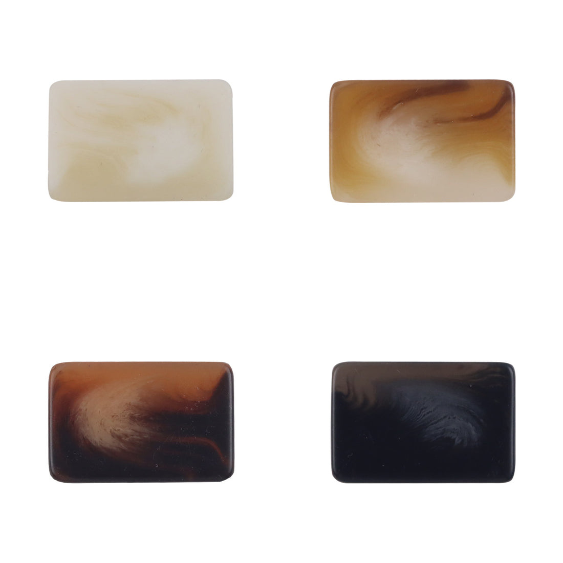 Rectangular Resin Buttons with Shanks for Light Khaki Coats,10pcs - Lots of Buttons