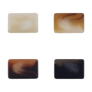 Rectangular Resin Buttons with Shanks for Light Khaki Coats,10pcs - Lots of Buttons