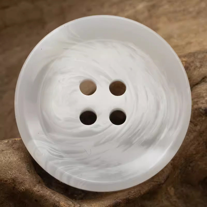 Round 4 Hole Brush Pattern Resin Buttons 20pcs - Lots of Buttons