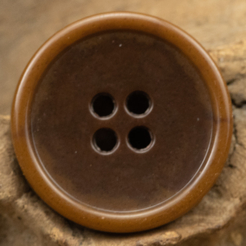 Round 4 Hole Slim Edged Urea Buttons Imitation Fruit Texture 10PCS - Lots of Buttons