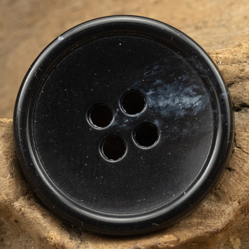 Round 4 Hole Slim Edged Urea Buttons Imitation Fruit Texture 10PCS - Lots of Buttons