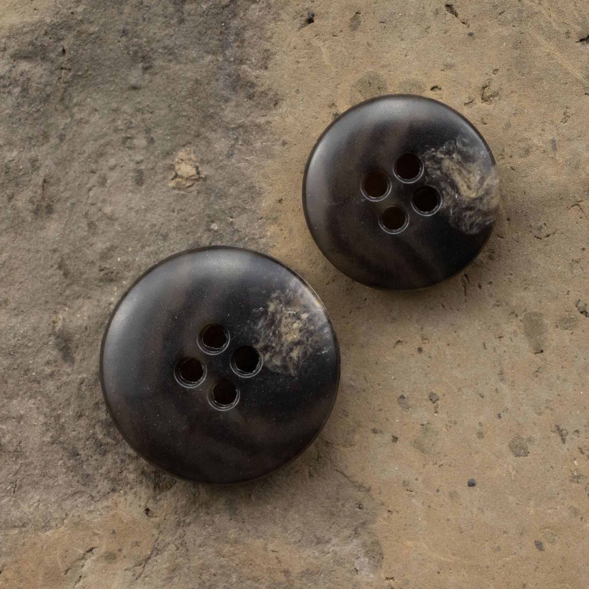 Dark Brown Leopard Print Urea Buttons for Woolen Coats 20pcs - Lots of Buttons