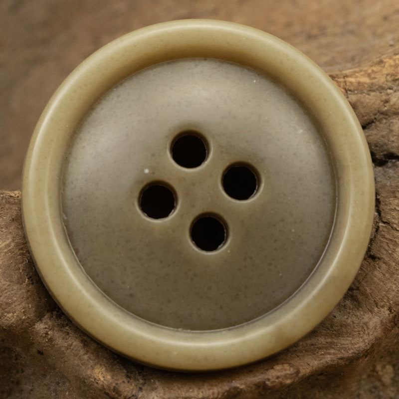 Vintage Cashmere Coat Brown Urea Buttons 30 Pack 