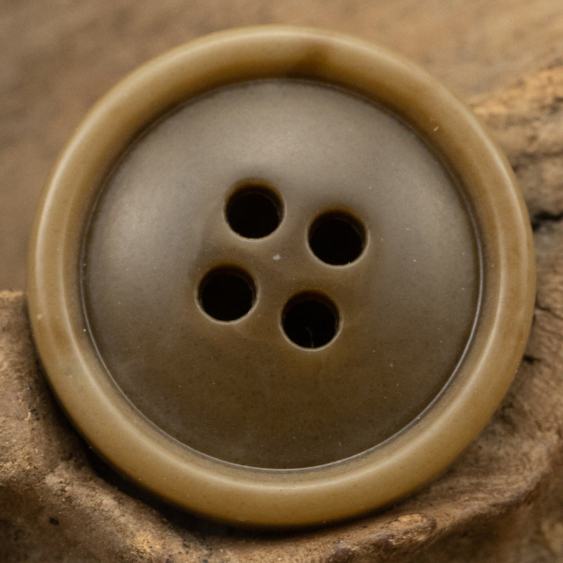 Vintage Cashmere Coat Brown Urea Buttons 30 Pack 