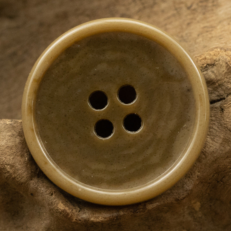 15-25mm Light Yellow Urea Buttons for Linen Casual Pants 30 Pack - Lots of Buttons