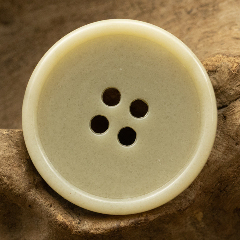 15-25mm Light Yellow Urea Buttons for Linen Casual Pants 30 Pack - Lots of Buttons