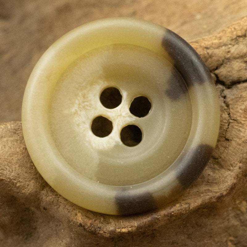 Round 4-Hole Retro Amber Urea Buttons for Suit Cuffs Knitwear 10PCS - Lots of Buttons