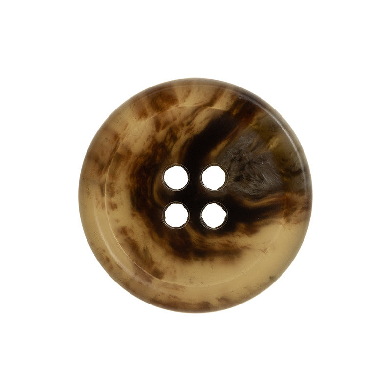 Vintage Coffee Imitation Horn Texture Eco-Friendly Urea Buttons 20pcs - Lots of Buttons