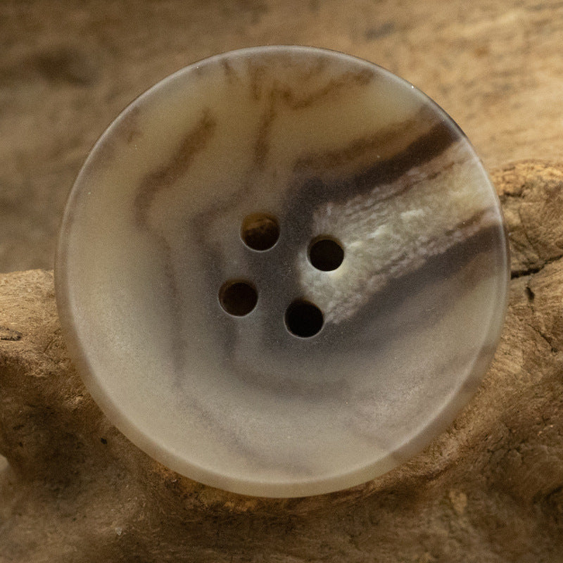 Bowl-Shaped Round Four-Hole Eco-Friendly Urea Buttons 30 Pack - Lots of Buttons