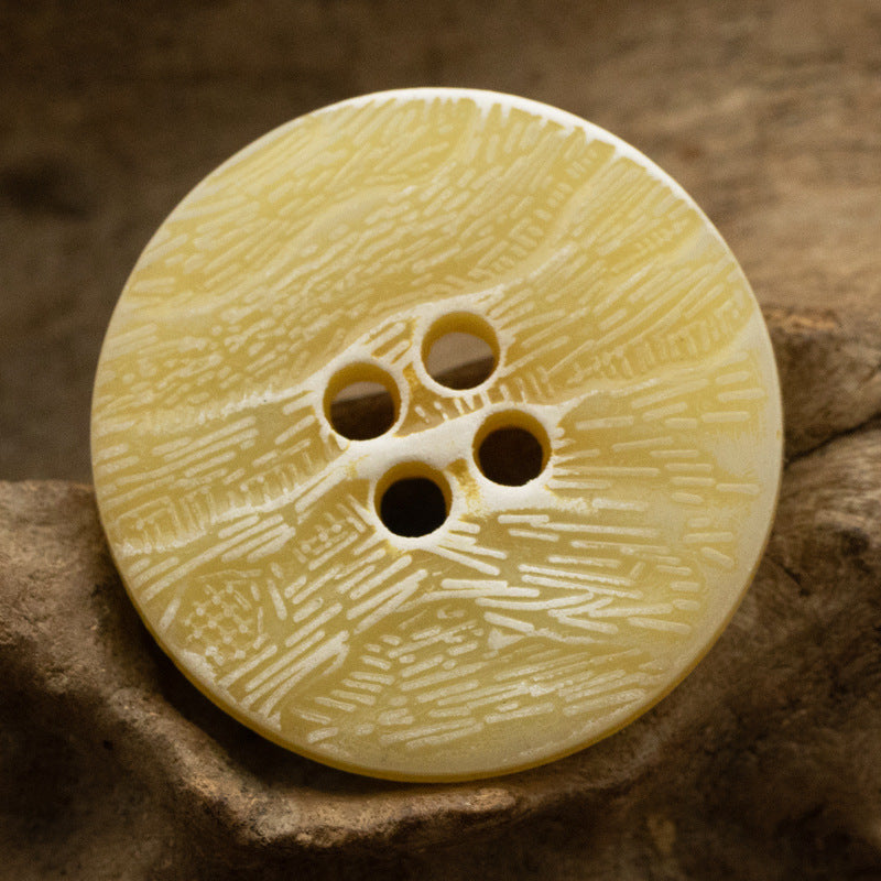 Flat Imitation Bark Distressed Wallpaper Texture Urea Buttons - 20pcs - Lots of Buttons