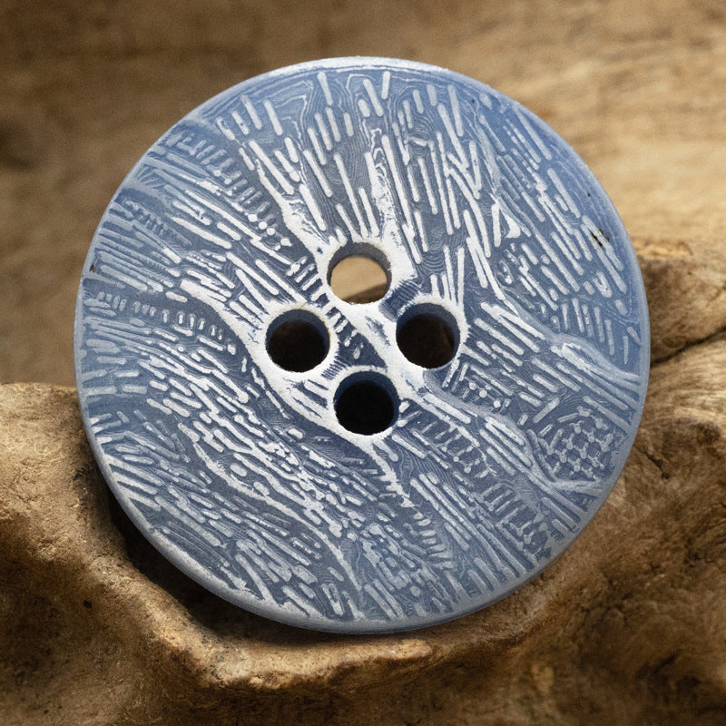 Flat Imitation Bark Distressed Wallpaper Texture Urea Buttons - 20pcs - Lots of Buttons
